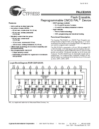 Datasheet PALCE20V8L-25JC manufacturer Cypress